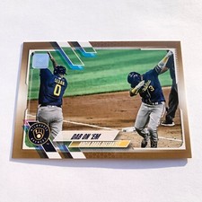2021 Topps Series One Dab On 'Em /2021 Gold #7 Brewers