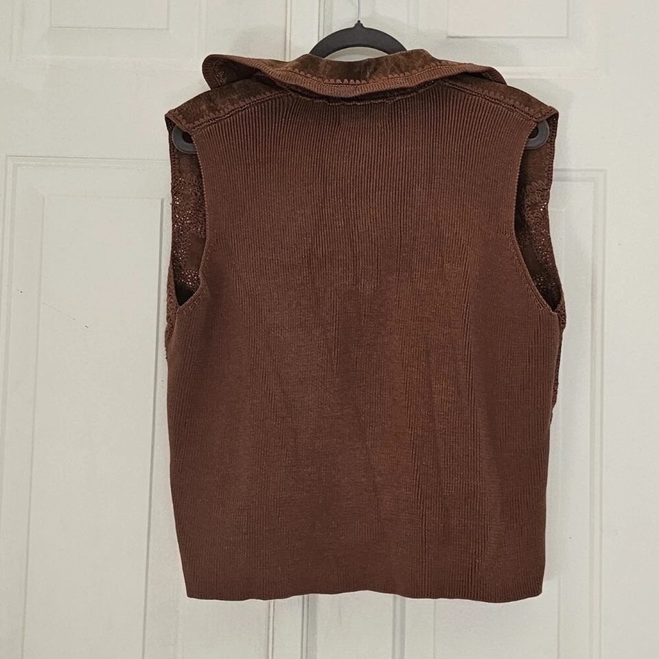 Chaleco de gamuza Lisa International talla XL Foto 4 de 4