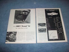 1955 Ford Thunderbird Vintage Road Test Info Article T-bird Shows Its Claws 1955 Ford Thunderbird Vintage Road Test Info Article T-bird Shows Its Claws
