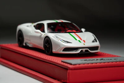 HH 1:43 Diecast Car Model Ferrari 458 Speciale Fuji White W