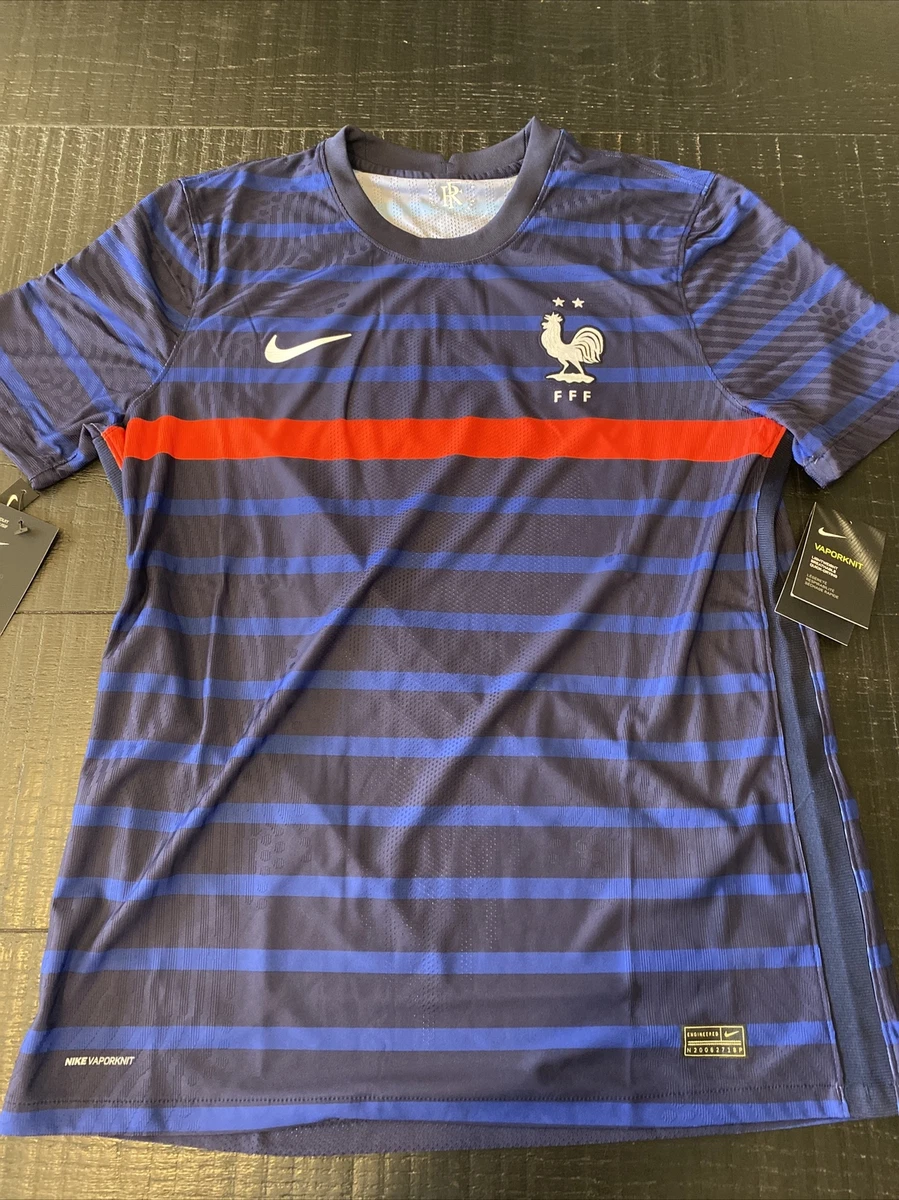 Ongemak Laatste Magistraat NIKE FRANCE 2020 VAPORKNIT MATCH JERSEY WORLD CUP Mens NWT SIZE L | eBay