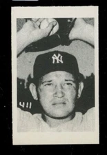 1955 All American Sports Club #411 Allie Reynolds Yankees Hand Cut LOOK!