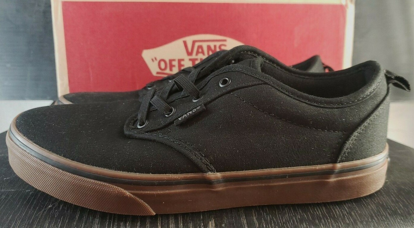 VANS ATWOOD SKATE SHOE CANVAS BLACK/GUM 