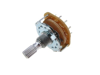DP6T Rotary Switch Panel mount Solder Lug