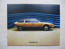 Citroen CX UK Sales Brochure (1974)