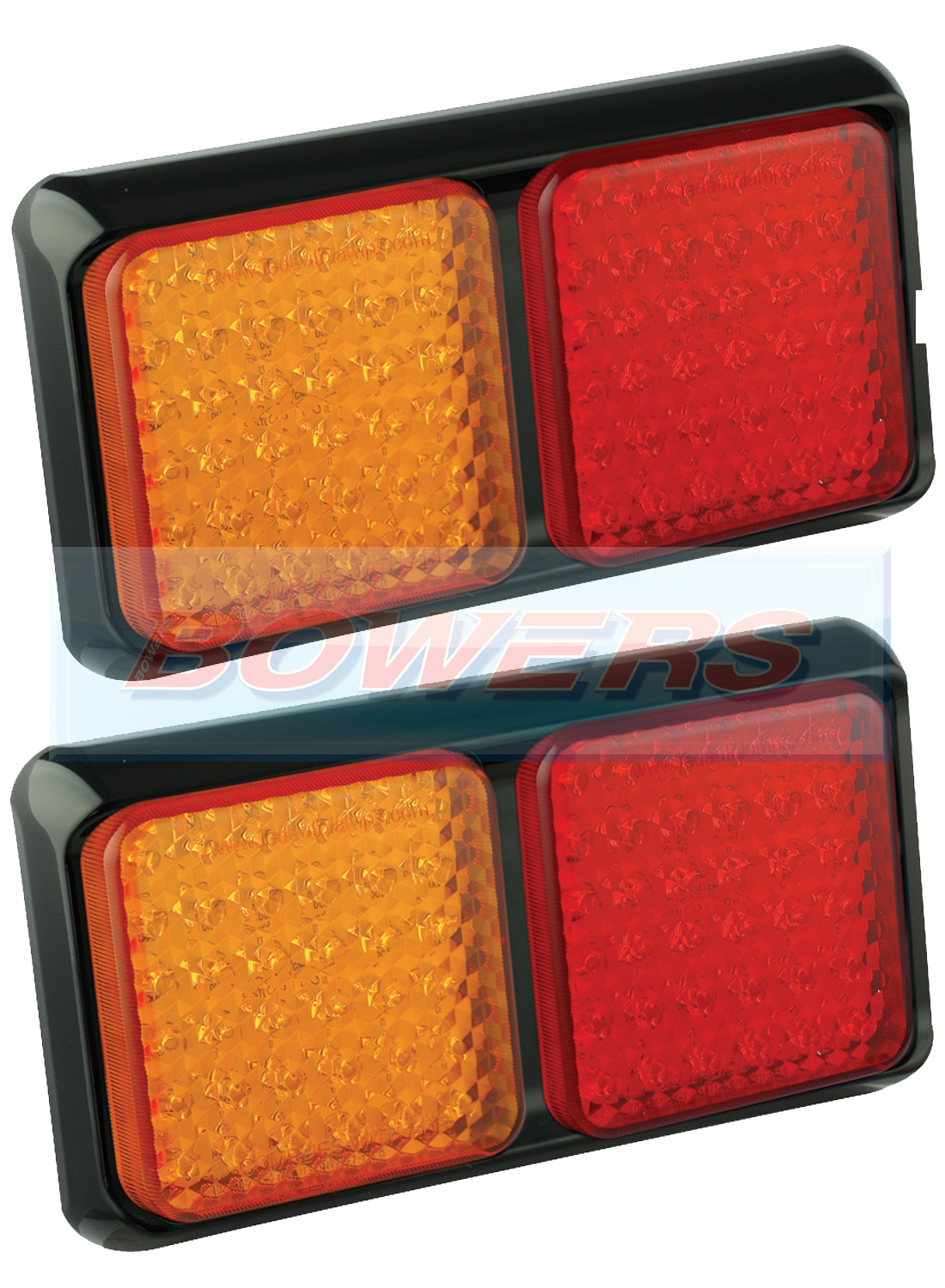 2 LED AUTOLAMPS 80BARME 12V/24V REAR SLIM COMBINATION STOP/TAIL/IND LAMPS/LIGHTS