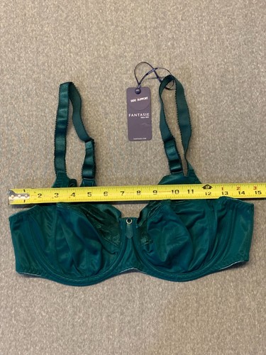 Sujetador con aros Fantasie Illusion para mujer talla 36DD verde esmeralda soporte lateral FL2982 - Imagen 13 de 16