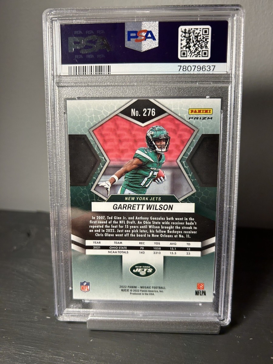 2022 Mosaic Garrett Wilson Red Mosaic #276 PSA 10 💎New York Jets
