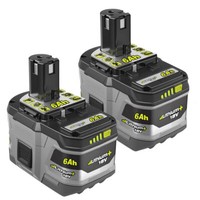 2X 6,0Ah FüR Ryobi 18V Akku One+ Plus Lithium RB18L50 P108 P104 Batterie