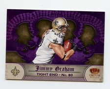 C990 JIMMY GRAHAM 2012 CROWN ROYALE PURPLE NON DIE-CUT PRINT RUN /2 SAINTS RARE 