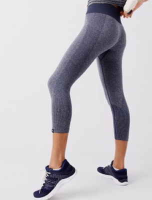 Cropped Leggings J Crew Legging NWT New Balance For Crew Navy Blue