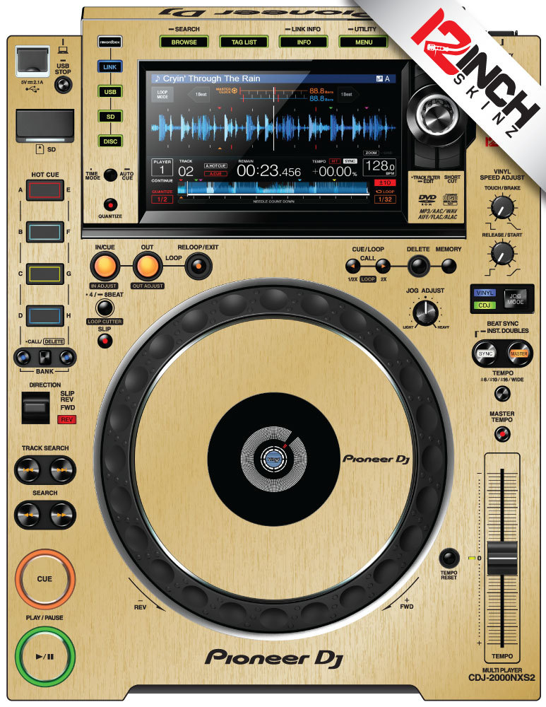 Pioneer CDJ-2000NXS2 Skin (PAIR) brushed gold | eBay
