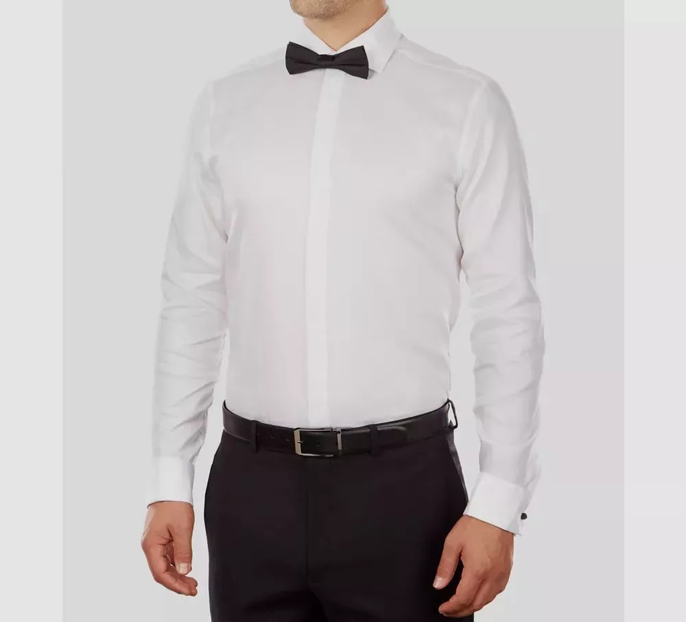 Calvin klein french cuff dress shirt sales