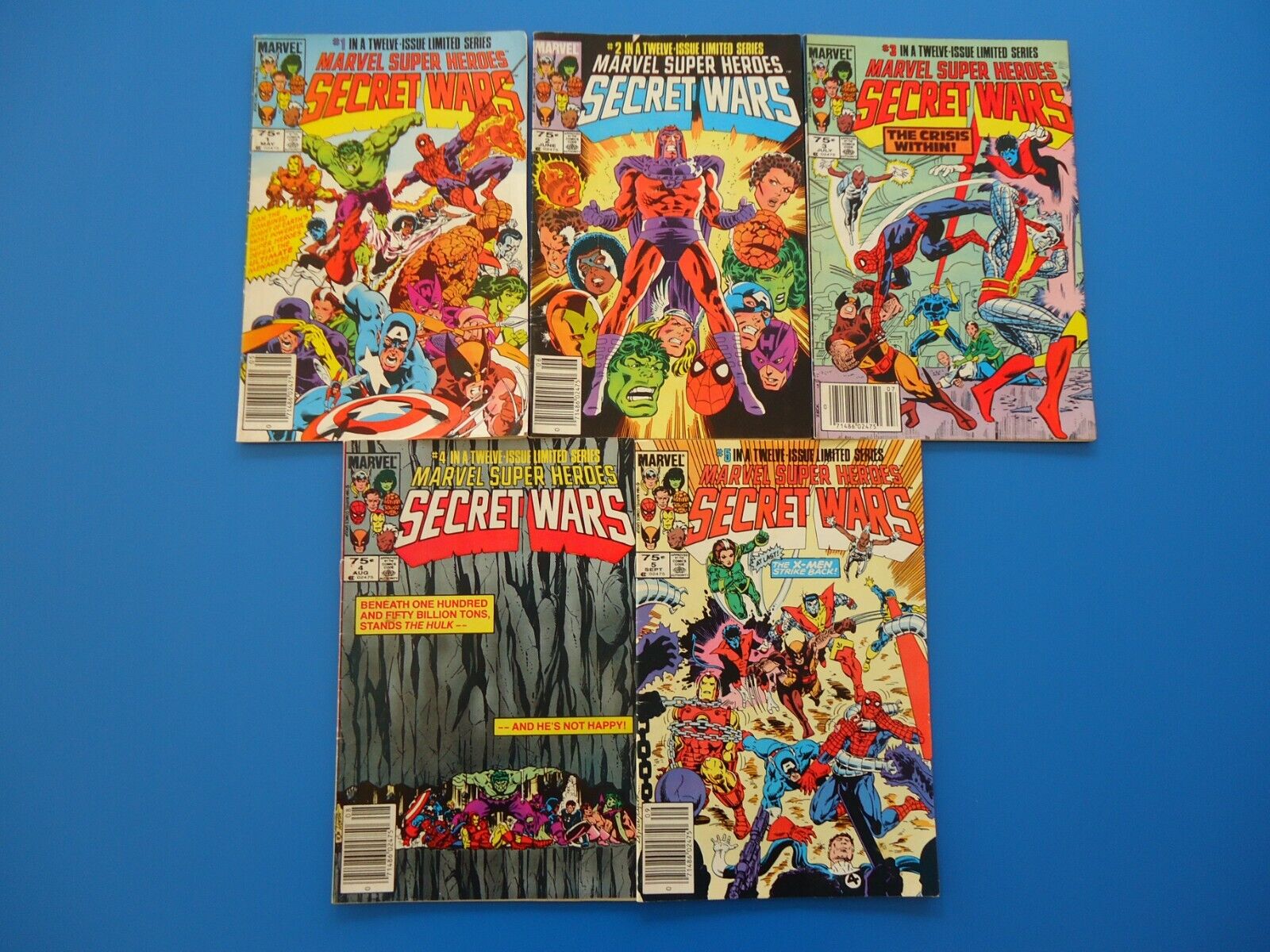 Marvel Comics Super Heroes Secret Wars Issues 1-5