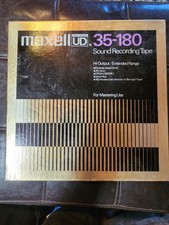 Nice Maxell Ud 35-180 Metal Reel 10.5" X 1/4" Recording Tape Mastering Hi Output