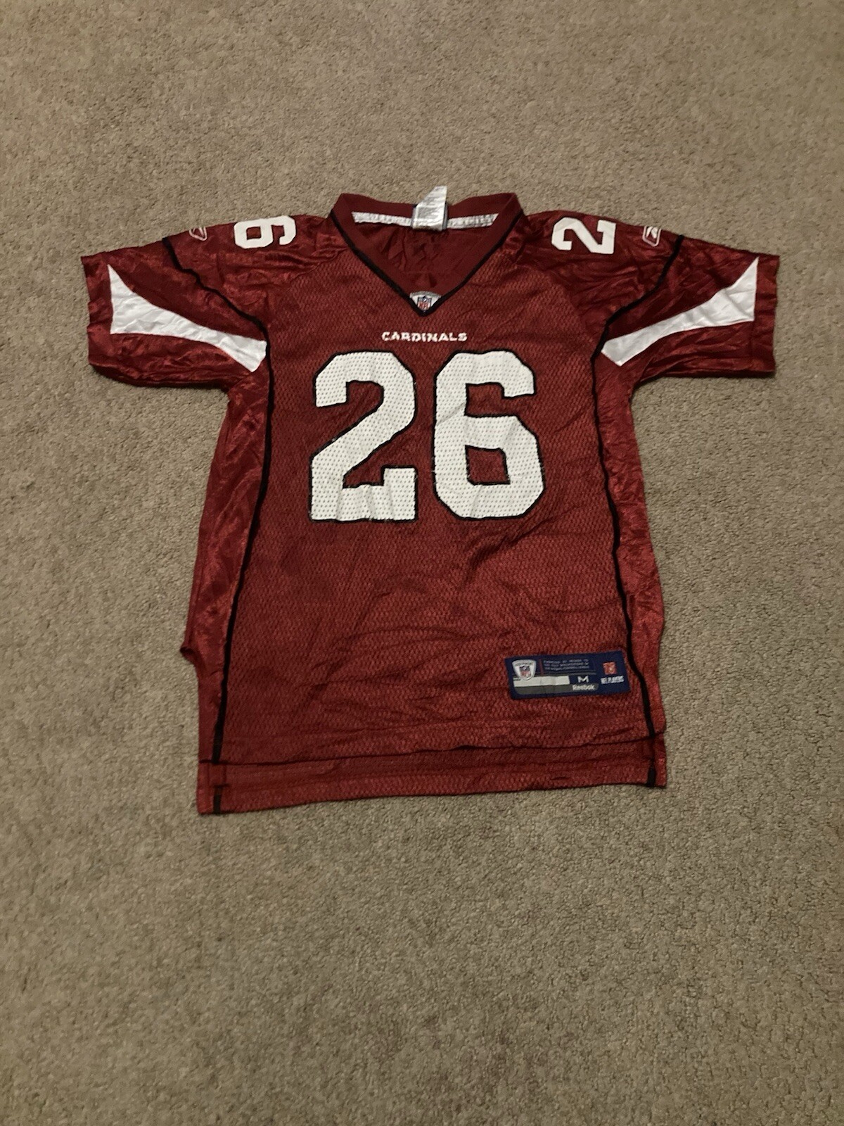 BEANIE WELLS Arizona CARDINALS Football REEBOK Replica Youth MEDIUM Jersey NFL-image