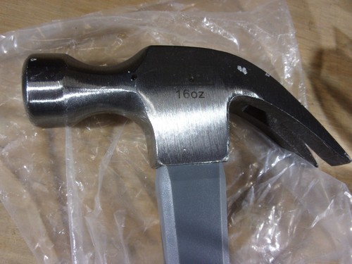 2 NEW MASTER MECHANIC 16oz. CLAW HAMMERS W/ FIBERGLASS HANDLES # 216631 - 第 2/3 張圖片