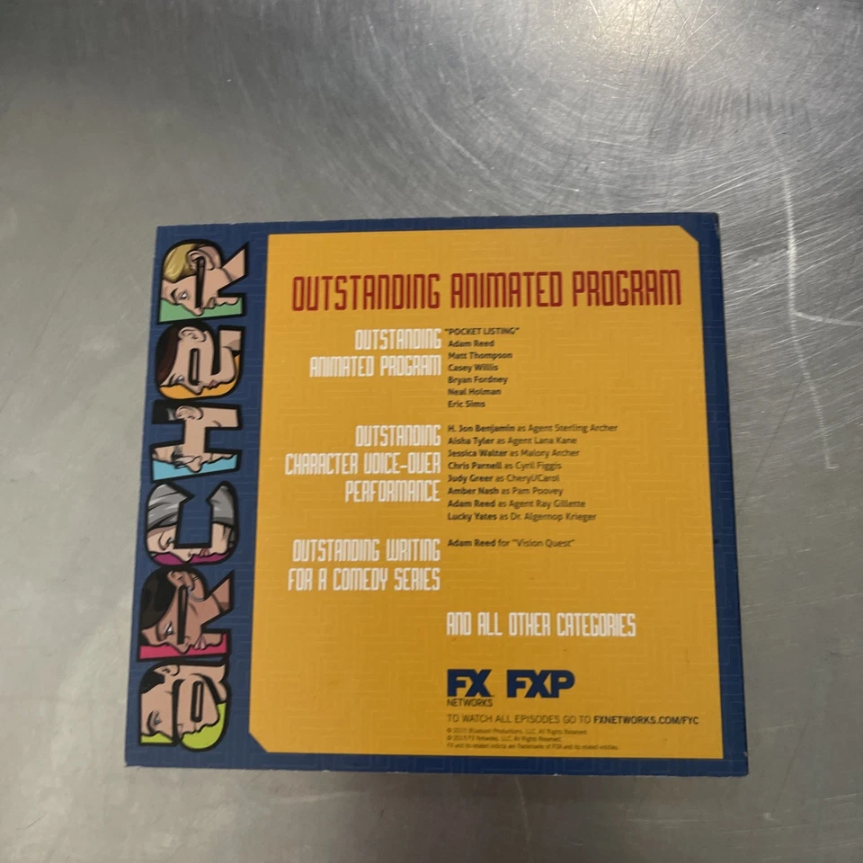 Archer 2015 FYC Emmy DVD Season 6 FX For Your Consideration H Jon Benjamin Aisha - Image 3 of 3