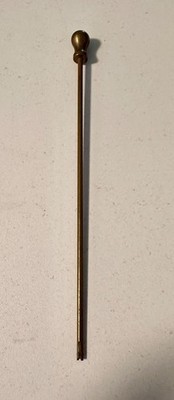 Antique Brass Pendulum Rating Rod / Regulating Rod   Universal Clock Part   Vint