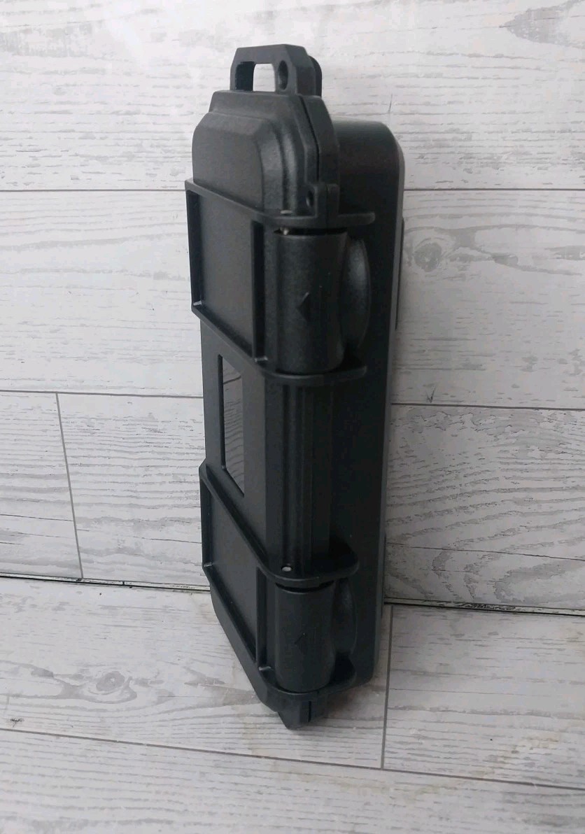 Pocket Knife Storage Case Foam Padded Hard Generic Black  6" X 2" 