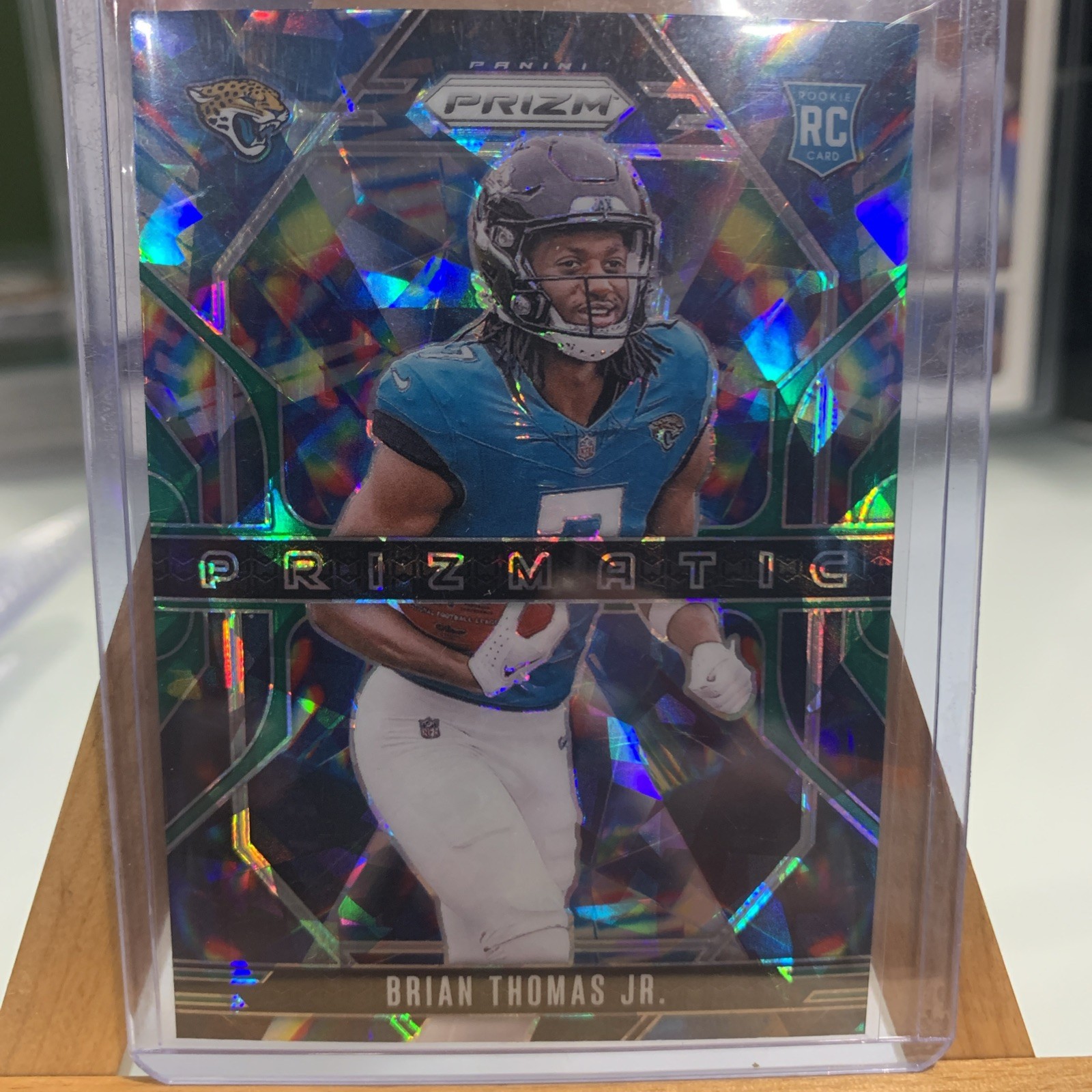 2024 Panini Prizm - Prizmatic Brian Thomas Jr. #19 Green Ice Prizm (RC)