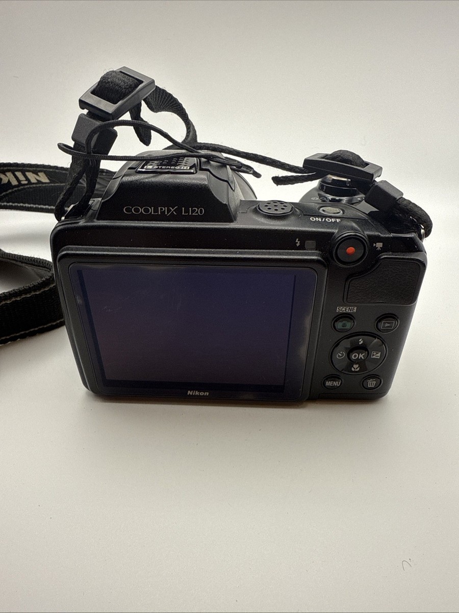 Nikon Coolpix L120 Black Digital Camera MP (PARTS) (READ DESC