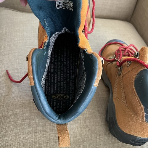 KEEN Boots Women's Size 9.5 Pyrenees Dry Waterproof Suede Hiking Maple/Marmalade - Picture 10 of 12