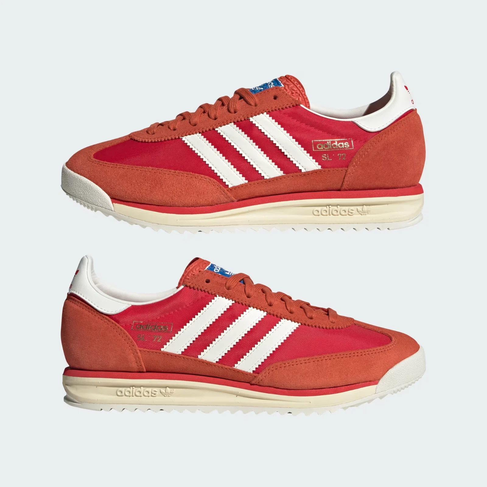 NWOB MEN'S ADIDAS SL 72 RS RETRO RUNNING LIFESTYLE JH8642 PRELOVED RED SZ 11.5