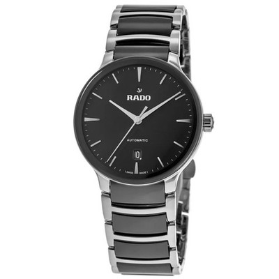 New Rado Centrix Automatic Black Dial Ceramic & Men's Watch R30018152