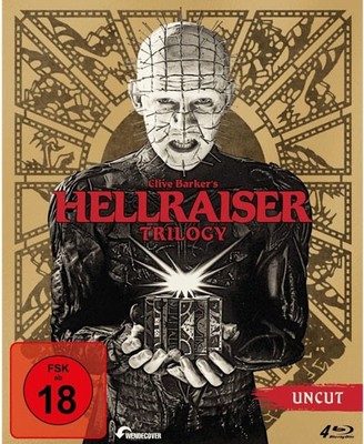 FSK18- Hellraiser  Trilogy (BR) -uncut- 4Disc Min: 289/DD5.1/WS  ''KJ'' - capeligh