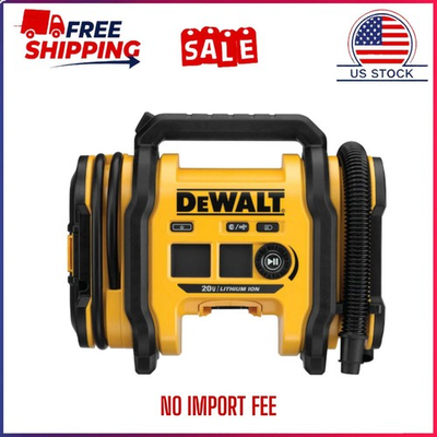 #ad HOT SALE Dewalt 20Volt MAX Tire Inflator Compact and Portable Bare ToolUS STOCK $118.88