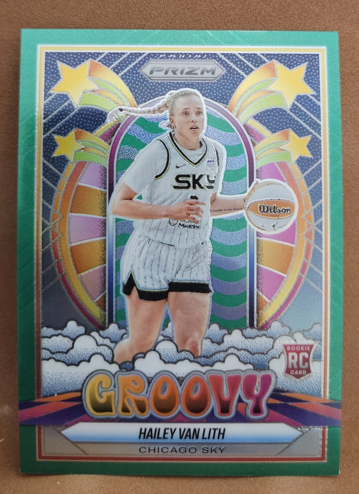 2025 Panini WNBA Prizm - Groovy Hailey Van Lith #14 Green Prizm - Chicago Sky