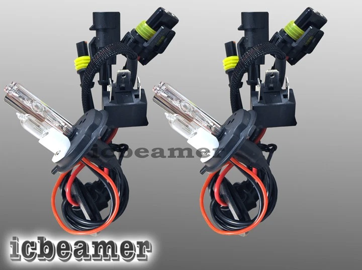 H4 Hi/Lo 6000K 70W High Low Xenon Conversion 35W HID Headlight Bulbs K263 - Image 2 of 4