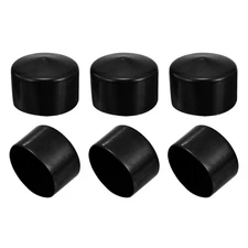 78mm/3.07" Rubber End Caps, 6 Pcs Screw Ends Bolt Tube Thread Protector