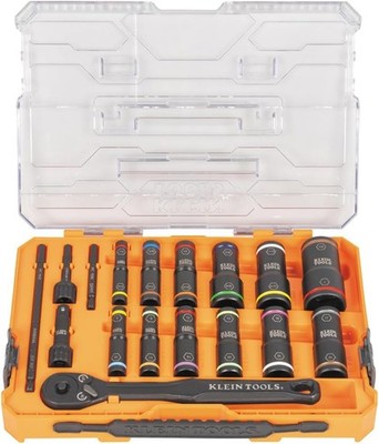 Klein Tools 65626 KNECT Impact Socket Set 3/8 Inch