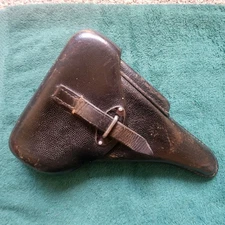 German WWII P.38 hardshell holster - Pigskin!