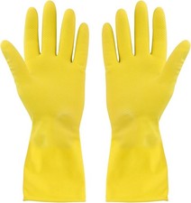 Image of Elliott Large Rubber Gloves, Yellow, Large