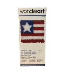 Wonderart Latch Hook Kit 12"X12" Patriot 426174 NEW