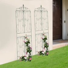 2-Pack Garden Plant Trellis 93in, Plant Vine Support Climbing Trellis Yard Patio