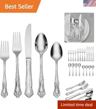Dishwasher Safe 20-Piece Flatware Set in 18/0 Stainless Steel - Service for 4