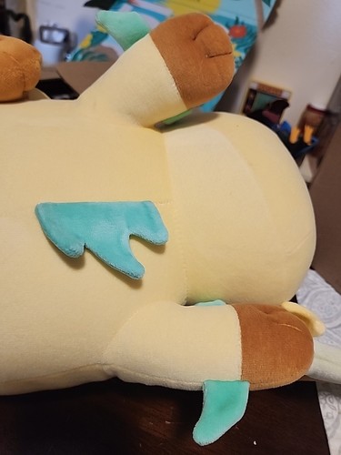 Leafia Pokemon Center Original Plush doll Toy Sleeping Big Leafeon Japan - Bild 12 von 19