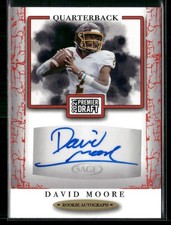 2021 SAGE Premier Draft #A199 David Moore Autographs Red