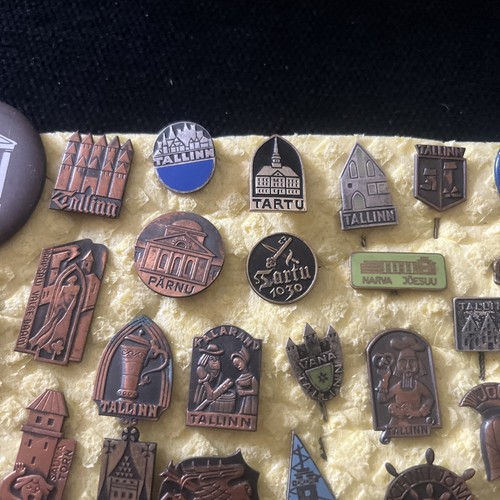 Vintage Estonia(Under USSR Occupation)badge Collection-Tallinn,Tartu,Saaremaa - Foto 6 di 10