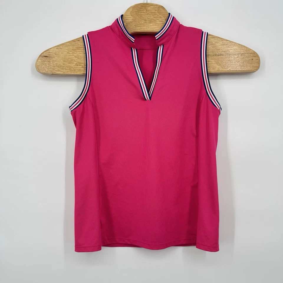 Топ безрукавка для гольфа женский RLX Ralph Lauren средний размер покрой на заказ спортивная одежда розовый - Изображение 3 из 4
