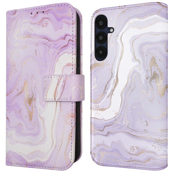 Imoshion Design KlapphüLle Samsung Galaxy A55 - Purple Marble-image