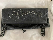 Thomas Wylde Black Leather Scorpion Clutch