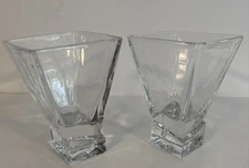 Set Of 2 Joy Jolt Square Martini Glasses 8 Oz