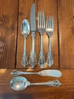 WALLACE 5PC GRANDE BAROQUE PLACE Setting STERLING SILVER SET