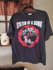 VTG System of a Down Elephant Band Tee Hanes Original adult large