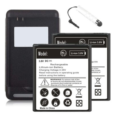 High Power 2x 3700mAh Battery Portable Charger fits Samsung Galaxy Sol 3 J336A